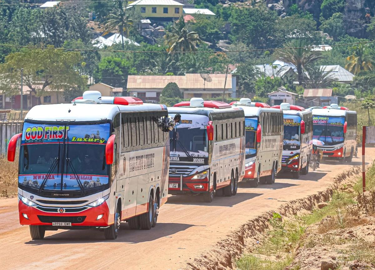 Comfortable seats in God First Luxury bus